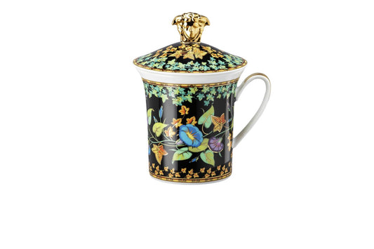 Versace Versace Gold Ivy 30 Years Anniversary lidded mug front view