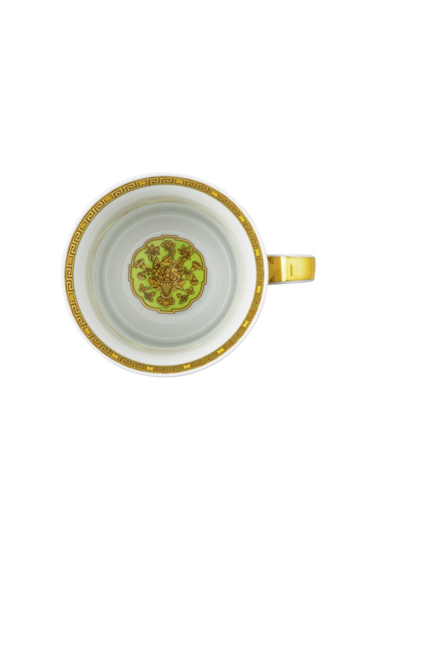 Versace Versace Green Floralia 30 Years Anniversary mug interior top detail