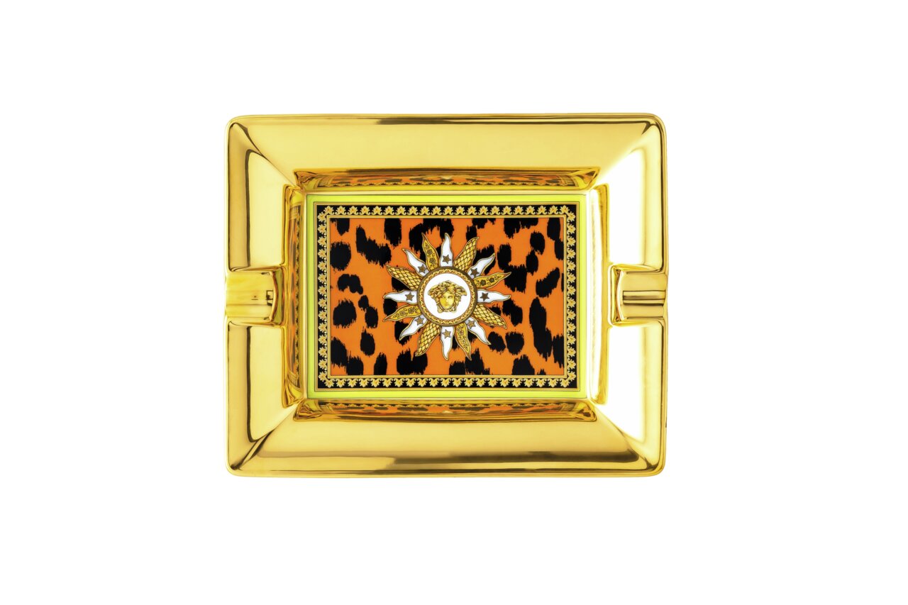 Versace Jungle Animalier Ashtray 13 cm – front view