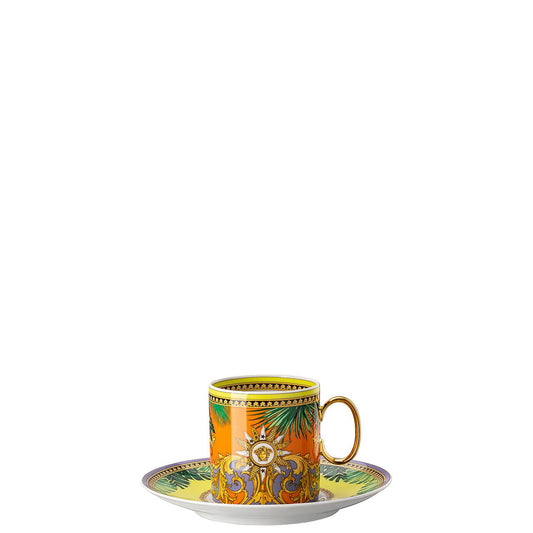 Versace Jungle Animalier Cup/Saucer 4 tall – front view