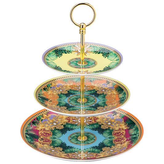 Versace Jungle Animalier Etagere 3 tiers – front view
