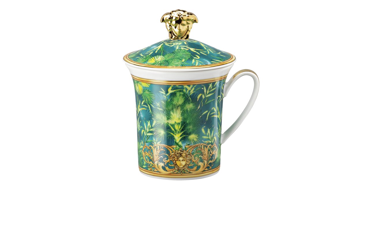 Versace Versace Jungle 30 Years Anniversary lidded mug front view
