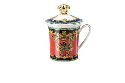 Versace Versace Le Roi Soleil 30 Years Anniversary lidded mug front view