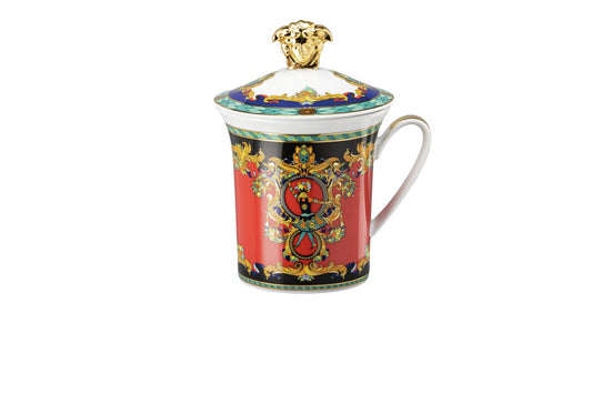 Versace Versace Le Roi Soleil 30 Years Anniversary lidded mug front view