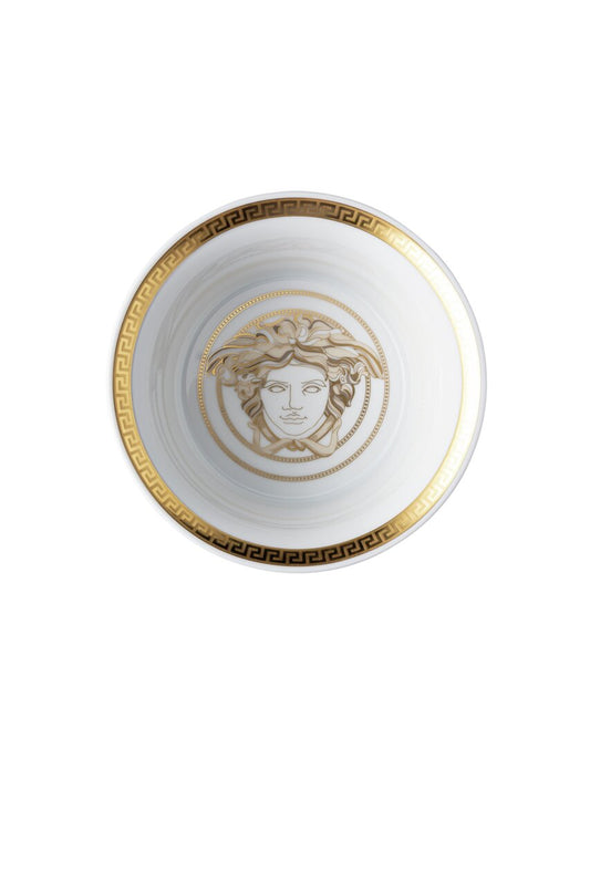 Versace Medusa Gala Gold Fruit Dish – top view