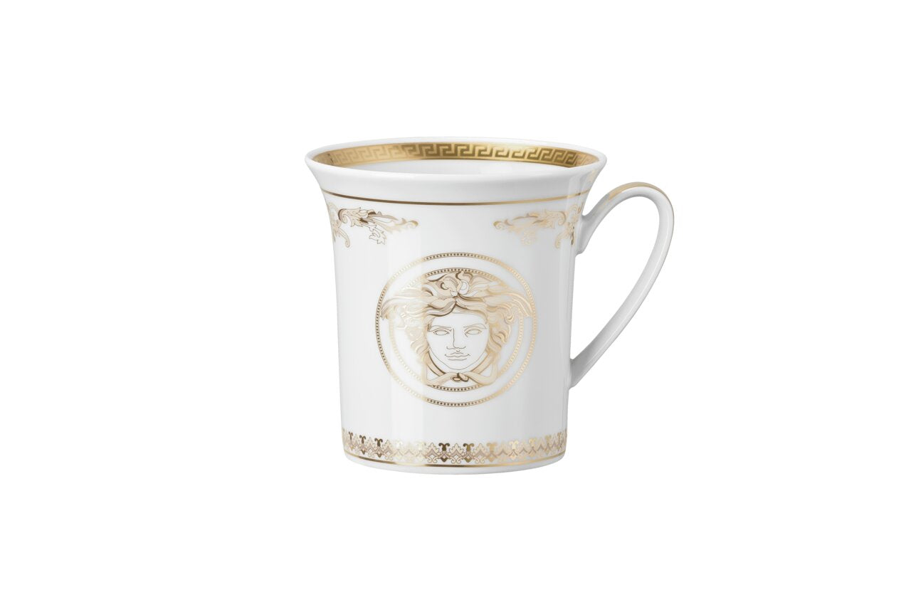 Versace Medusa Gala Gold Mug with handle – front view