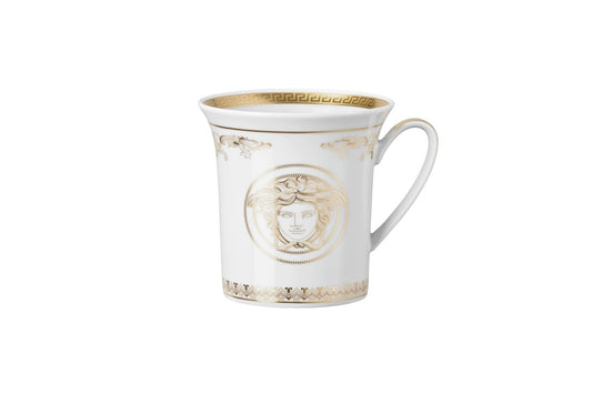 Versace Medusa Gala Gold Mug with handle – front view