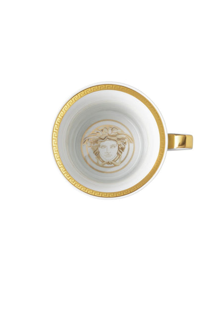 Versace Medusa Gala Gold Mug with handle – top view