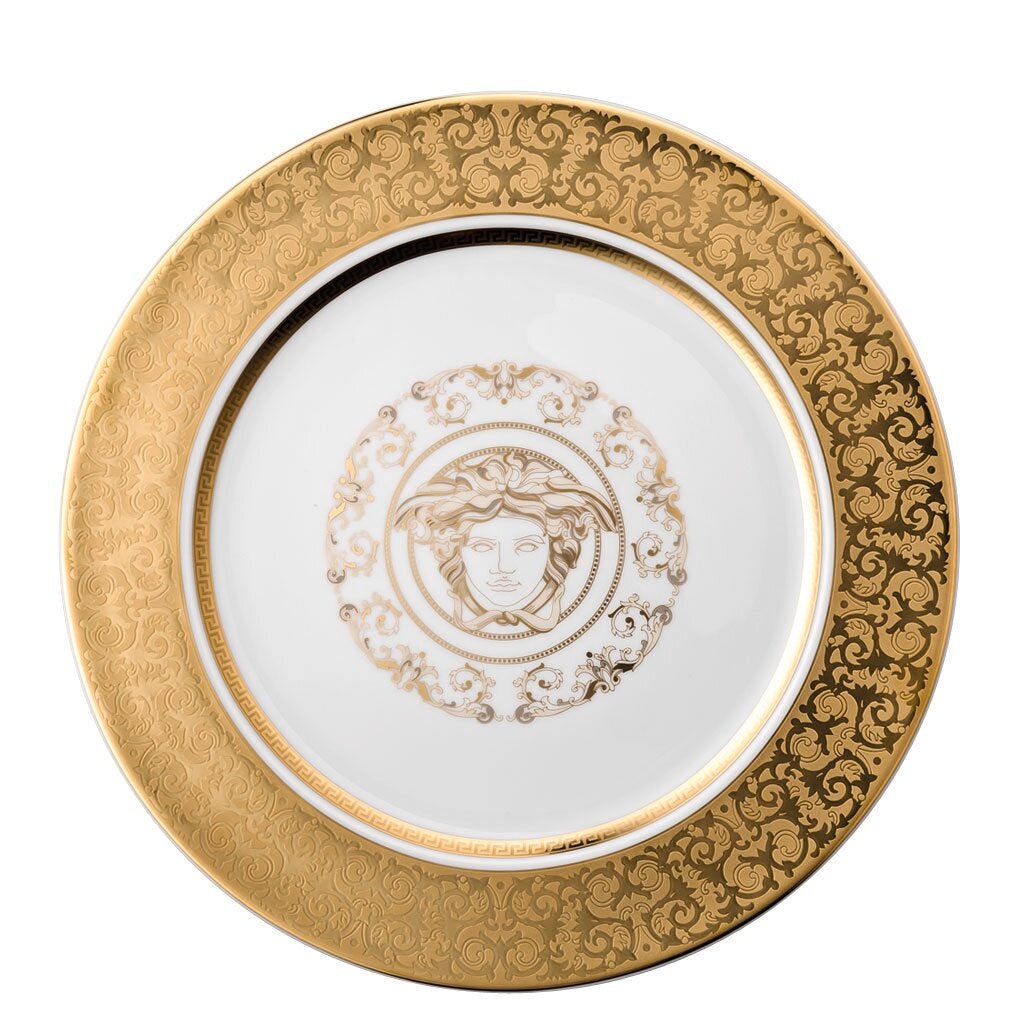 Versace Medusa Gala Gold Service Plate 30 cm – front view
