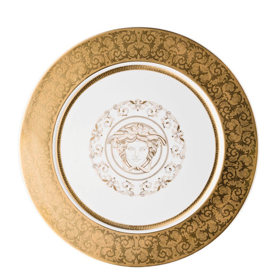 Versace Medusa Gala Gold Service Plate 33 cm – front view