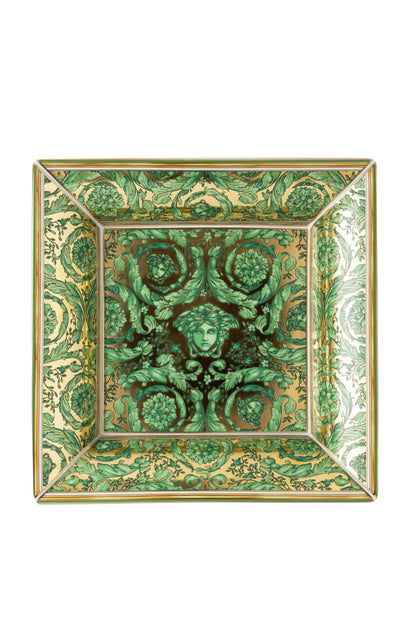 Versace Medusa Garland Green Dish 18 cm