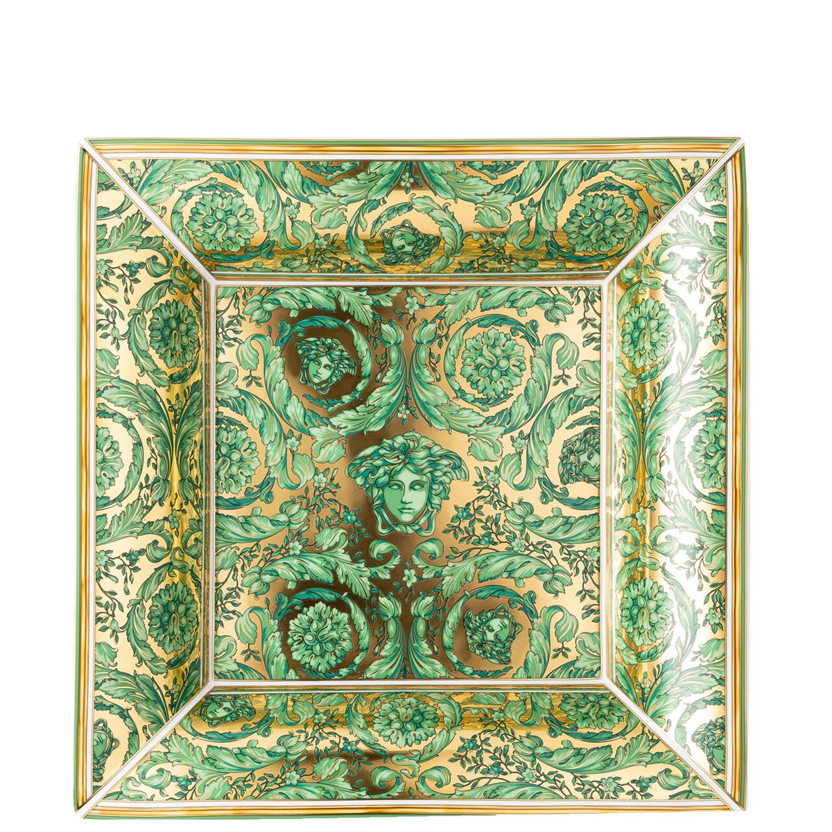 Versace Medusa Garland Green Dish 28 cm