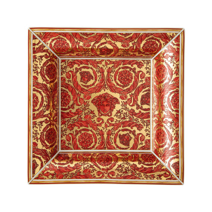 Versace Medusa Garland Red Dish 18 cm