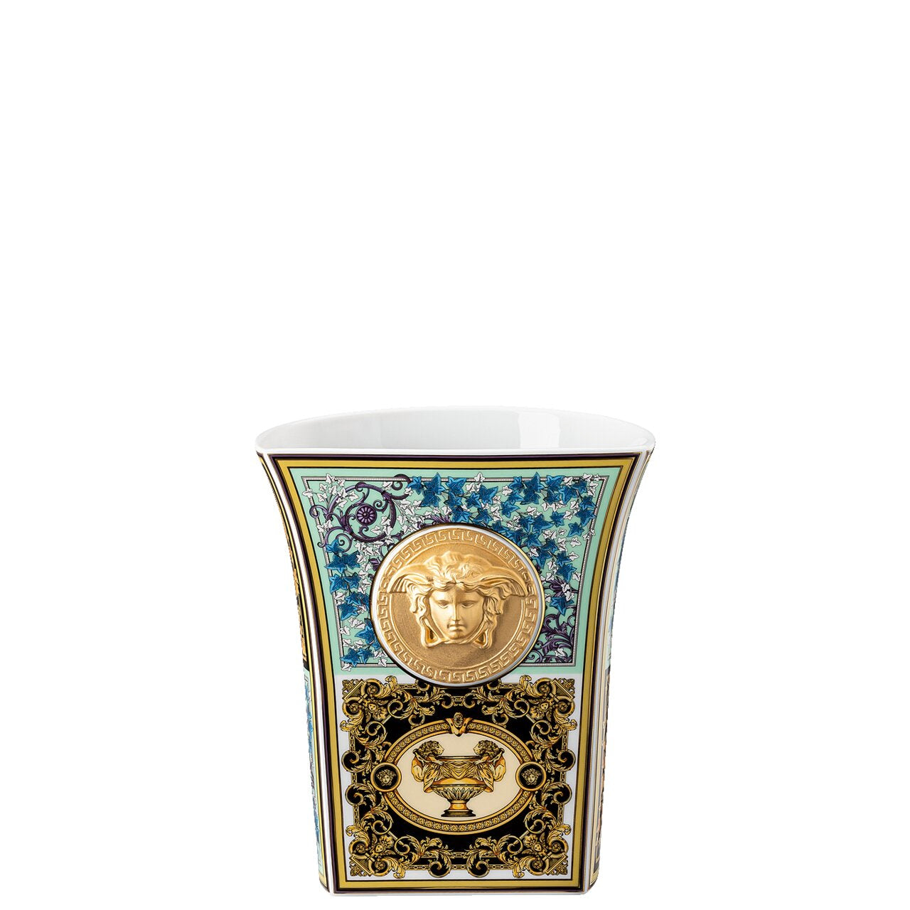 Versace Medusa Madness Barocco Mosaic Vase – 18 cm – front view