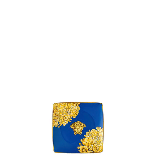Versace Medusa Rhapsody Blue Bowl 12 cm sq. flat – front view