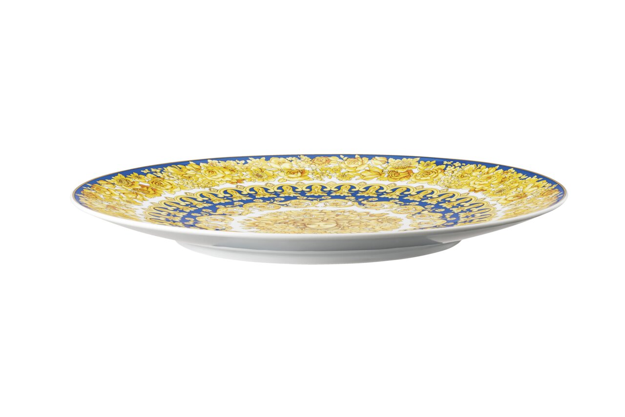 Versace Medusa Rhapsody Blue Service Plate 33 cm – side view