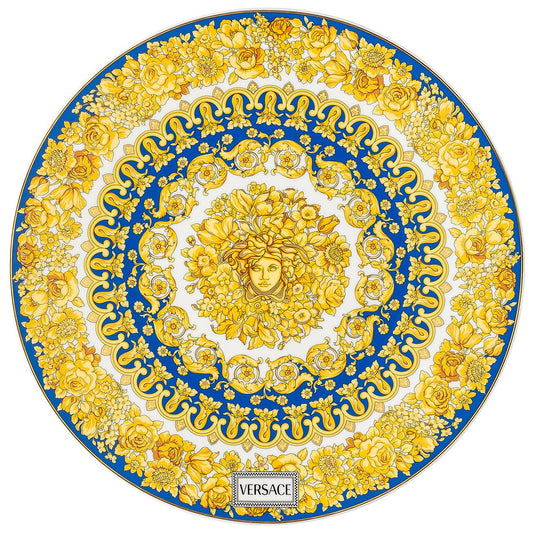Versace Medusa Rhapsody Blue Service Plate 33 cm – top view