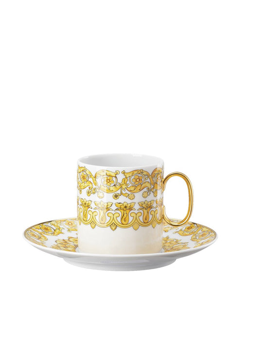 Versace Medusa Rhapsody Cup/Saucer 4 tall – front view