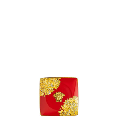 Versace Medusa Rhapsody Red Bowl 12 cm sq. flat – front view
