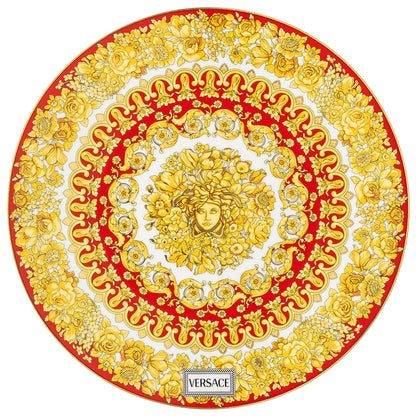 Versace Medusa Rhapsody Red Service Plate 33 cm – top view