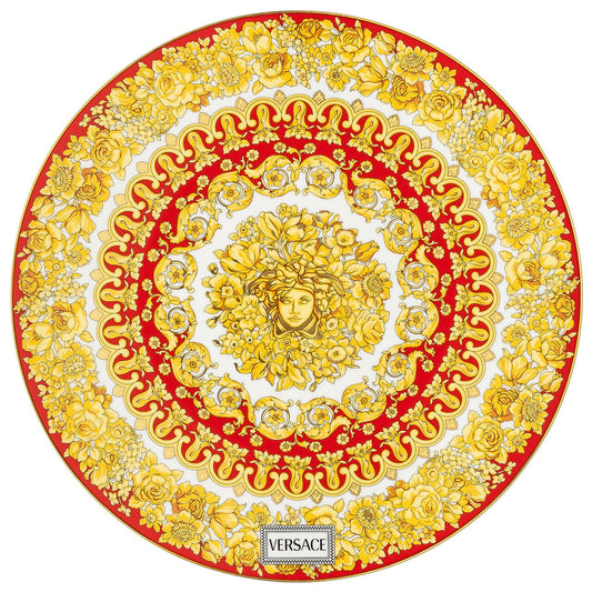 Versace Medusa Rhapsody Red Service Plate 33 cm – top view