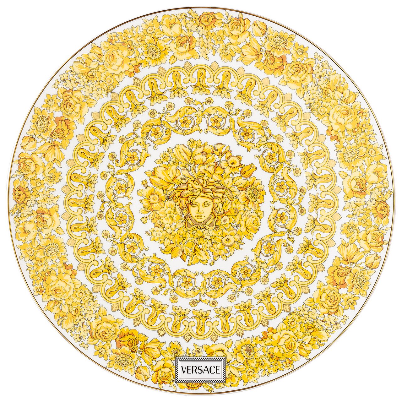 Versace Medusa Rhapsody Service Plate – 33 cm – top view