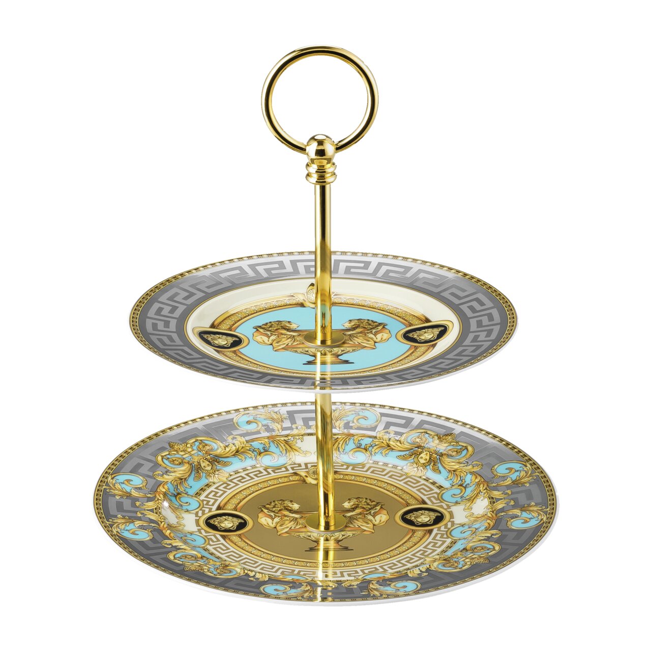 Versace Prestige Gala Bleu Etagere small 2tiers – front view
