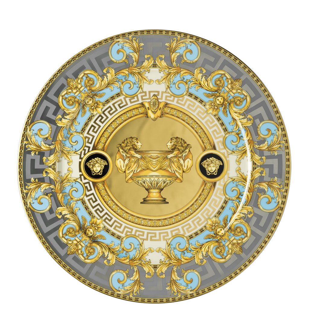 Versace Prestige Gala Bleu Service Plate 30 cm – front view