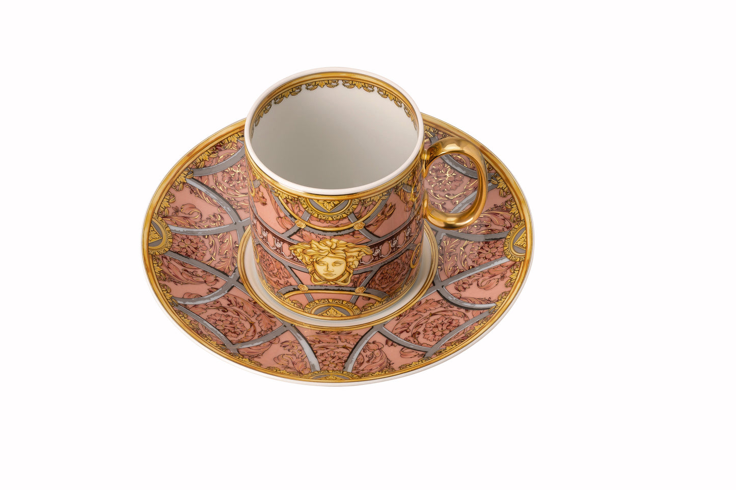 Versace Scala Palazzo Rosa Cup/Saucer 4 tall – alternate view