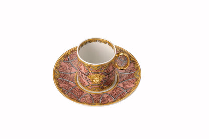 Versace Scala Palazzo Rosa Espresso Cup/Sauc. – alternate view