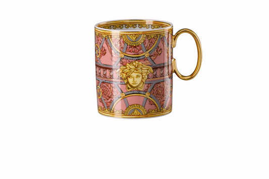 Versace Scala Palazzo Rosa Mug with handle – front view