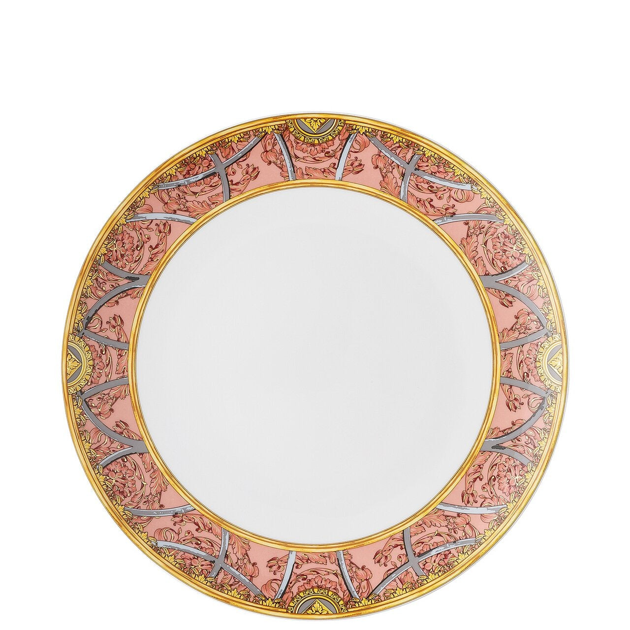 Versace Scala Palazzo Rosa Plate 28 cm – front view