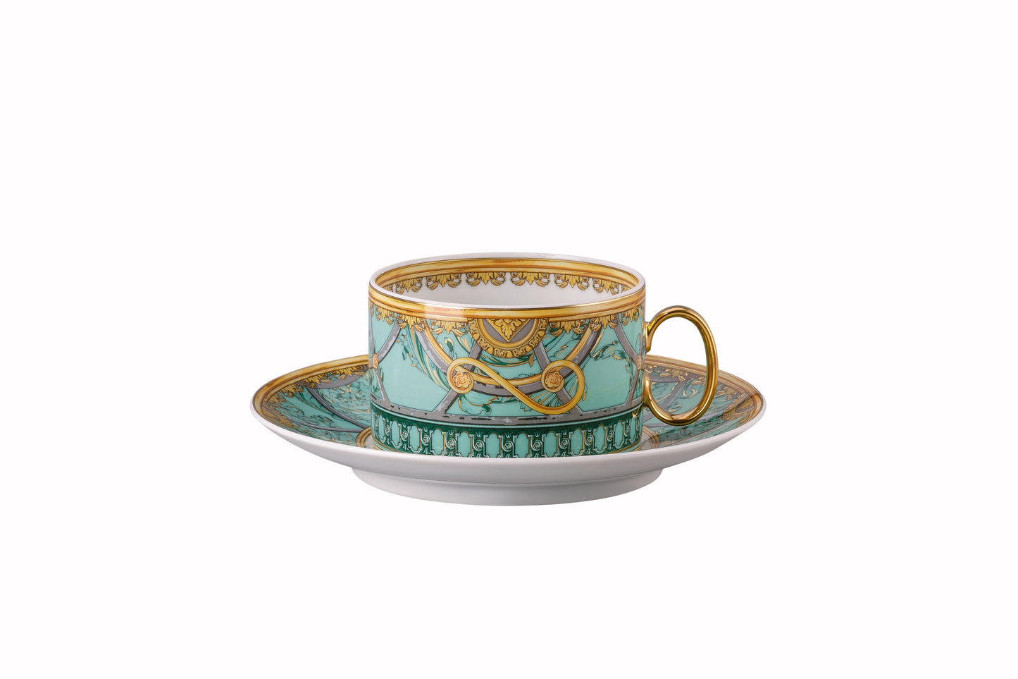 Versace Scala Palazzo Verde Cup/Saucer 4 low – alternate view