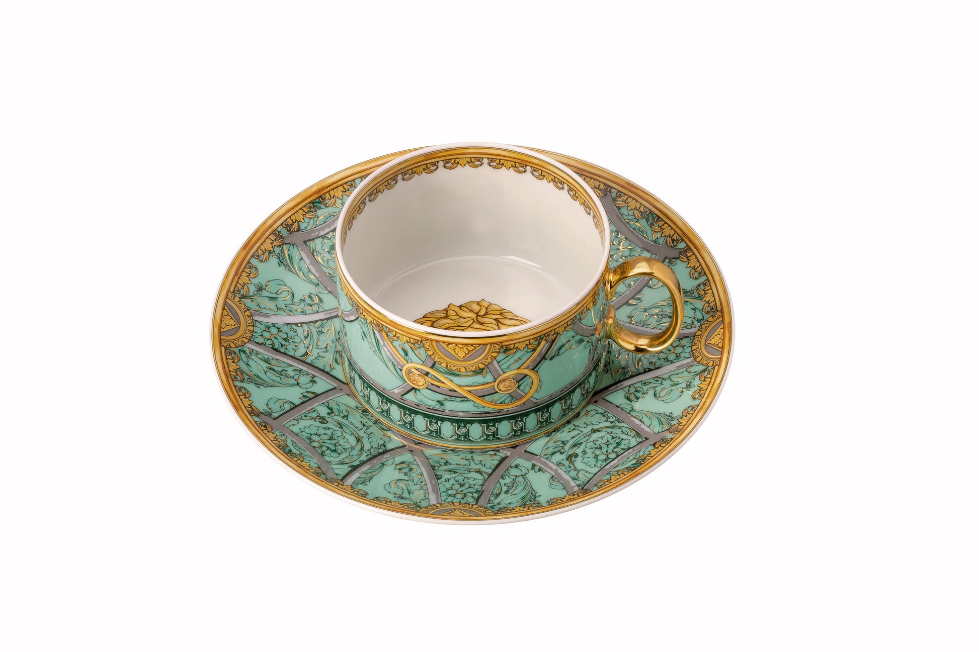 Versace Scala Palazzo Verde Cup/Saucer 4 low – alternate view