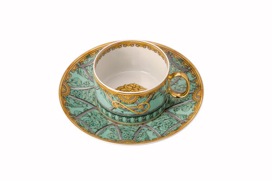 Versace Scala Palazzo Verde Cup/Saucer 4 low – alternate view