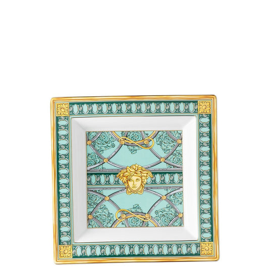 Versace Scala Palazzo Verde Dish 22 cm – front view