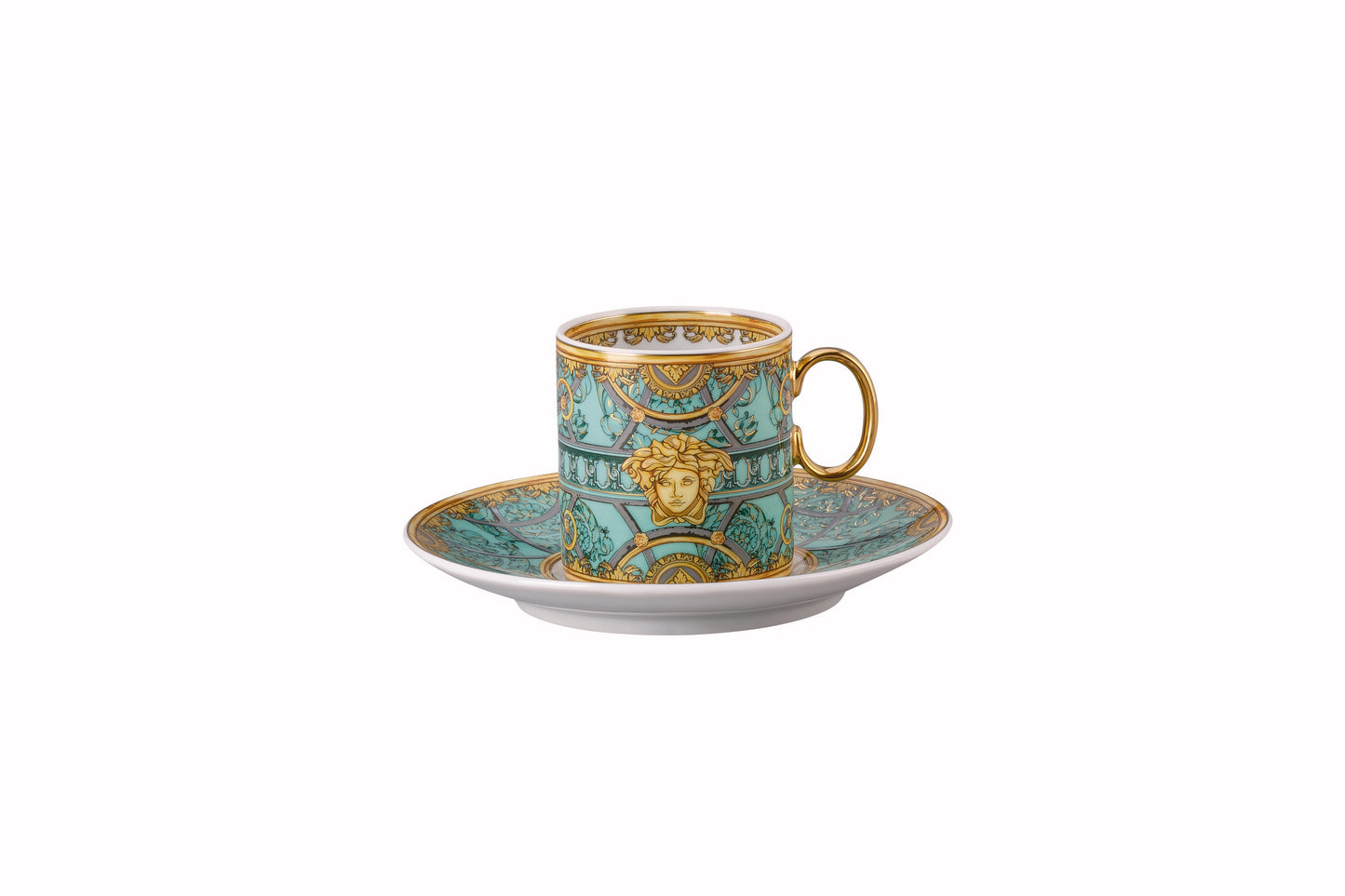 Versace Scala Palazzo Verde Espresso Cup/Sauc. – alternate view