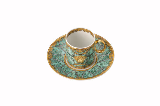 Versace Scala Palazzo Verde Espresso Cup/Sauc. – alternate view