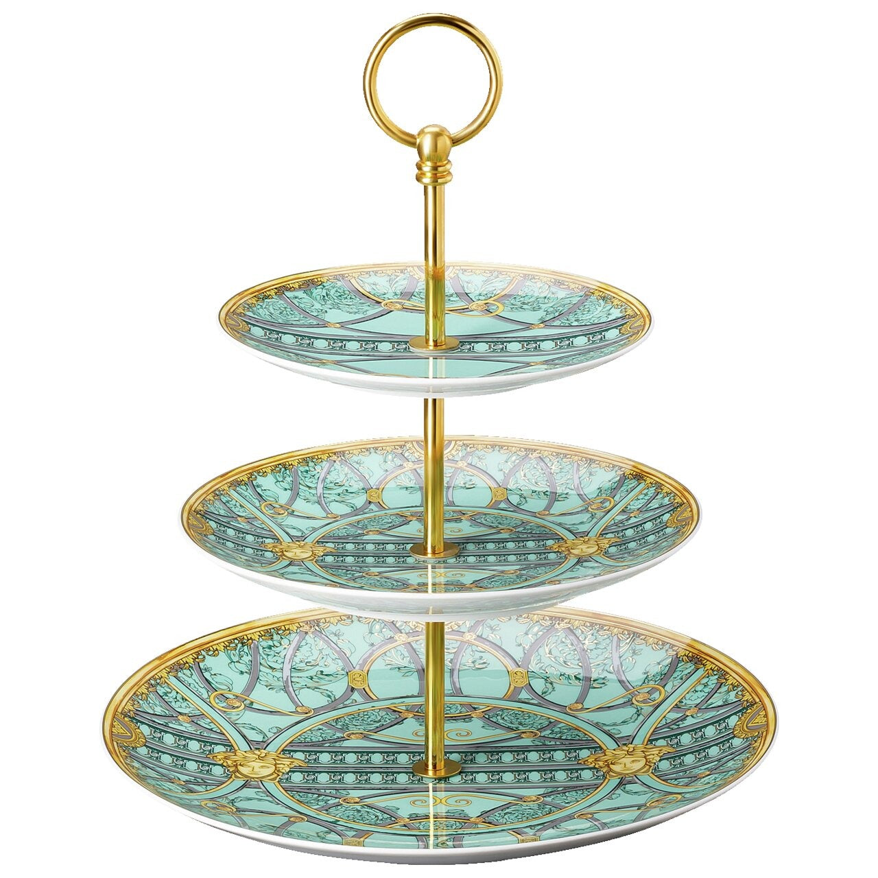 Versace Scala Palazzo Verde Etagere 3 tiers – front view