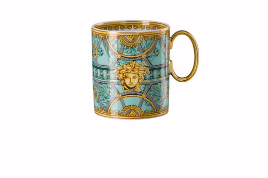 Versace Scala Palazzo Verde Mug with handle – front view