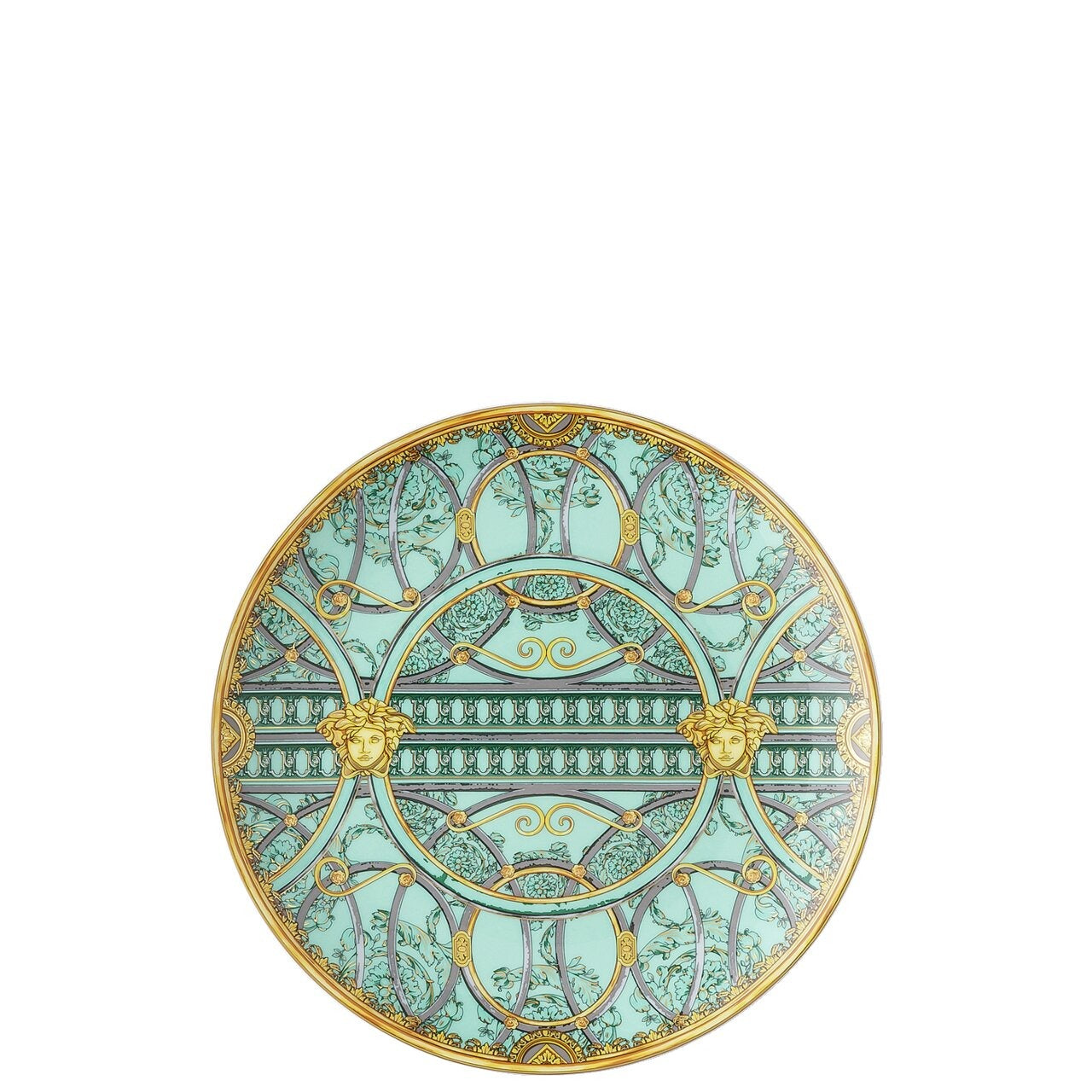 Versace Scala Palazzo Verde Plate 21 cm – top view