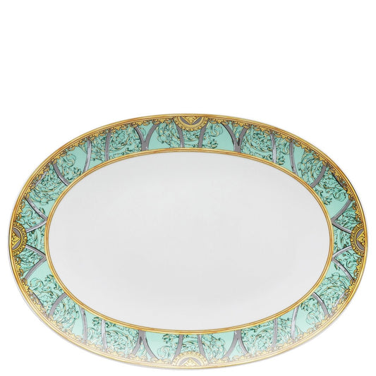 Versace Scala Palazzo Verde Platter 33 cm – top view