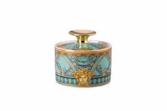 Versace Scala Palazzo Verde Sugar Bowl 3 – front view