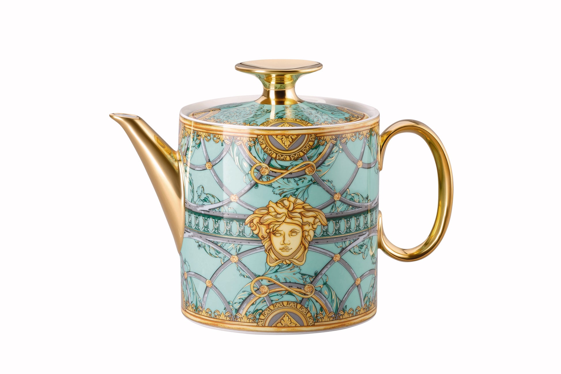 Versace Scala Palazzo Verde Tea Pot 3 – front view