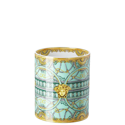 Versace Scala Palazzo Verde Vase 18 cm – front view