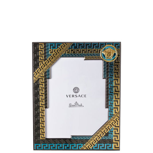 Versace VHF1 – Blue/Gold Picture Frame 18x24 cm - Front View
