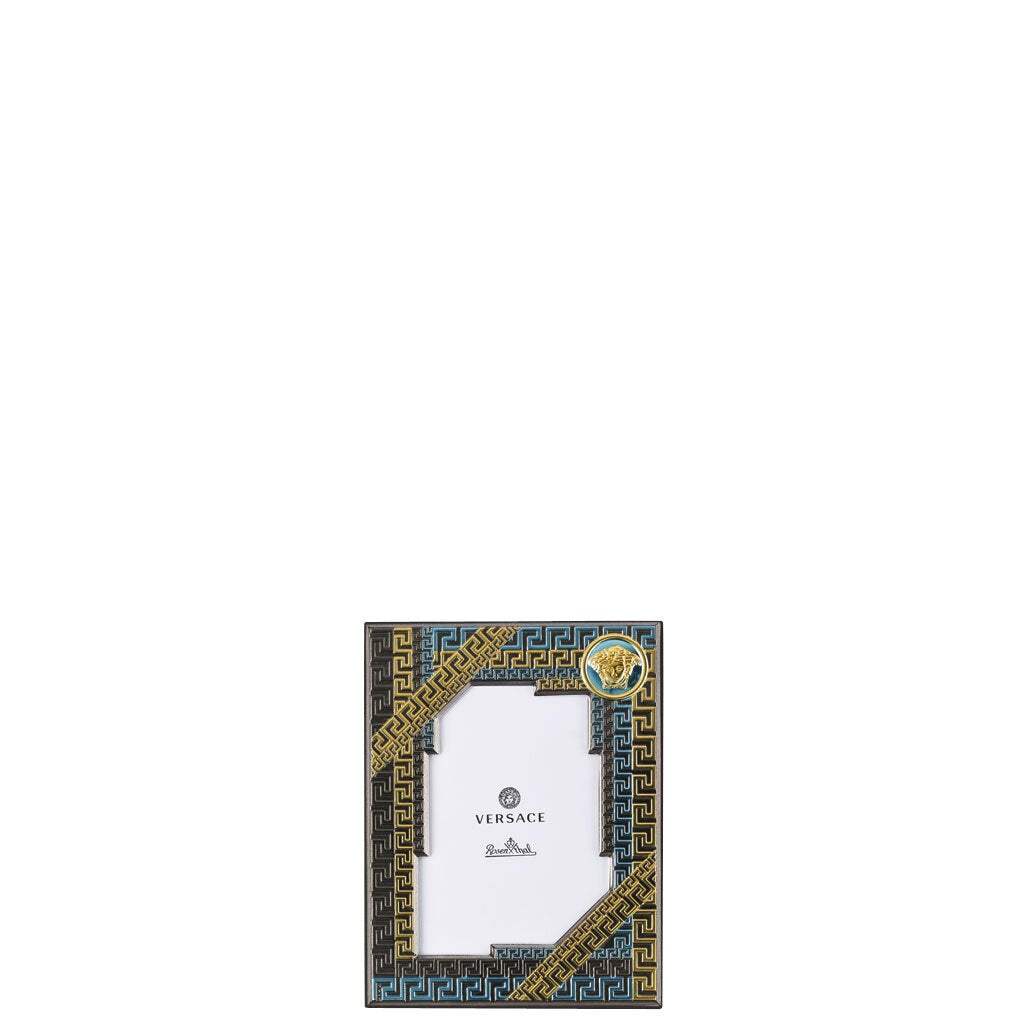 Versace VHF1 – Blue/Gold Picture Frame 9x13 cm - Front View