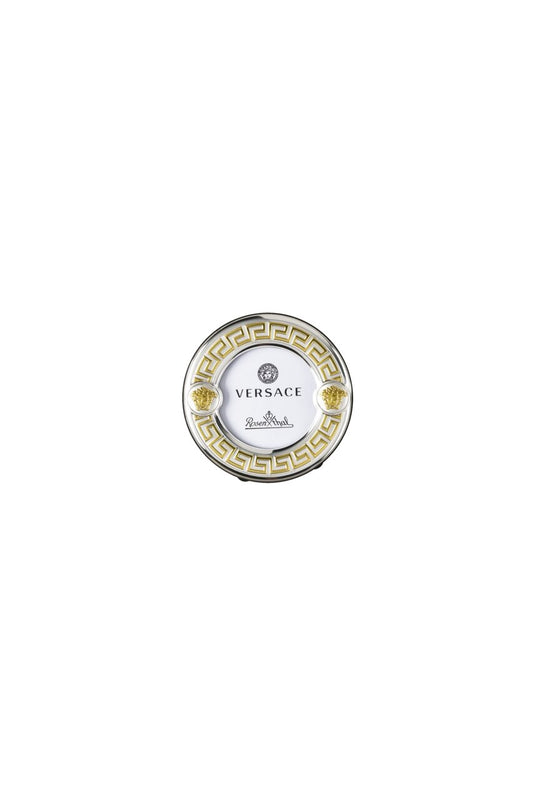 Versace VHF4 – Gold & Silver Round Picture Frame 5 cm - Front View