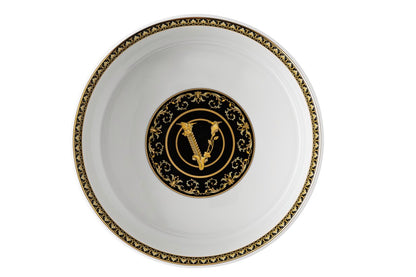 Versace Virtus Gala Black Salad/Vegetable Bowl – 22 cm